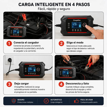 CARGADOR REPARADOR DE BATERIAS PARA AUTO