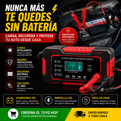 CARGADOR REPARADOR DE BATERIAS PARA AUTO